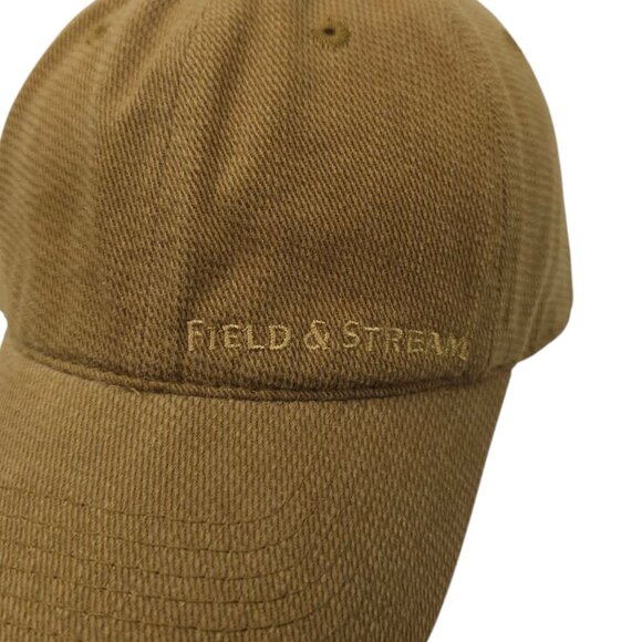 Field and Stream Strapback Cap Logo 6 Panel Hunting Baseball Hat Light Brown - Picture 7 of 14